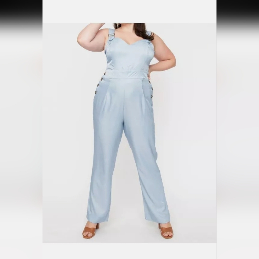 Light Blue Women's Jumpsuit